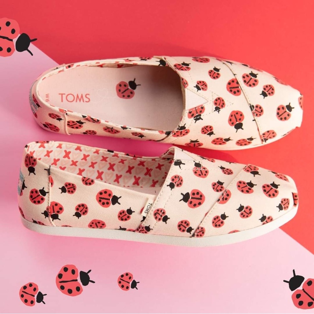 Ladybug Toms size 7